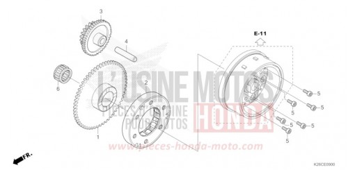 EMBRAYAGE DE DEMARRAGE MSX125AR de 2024